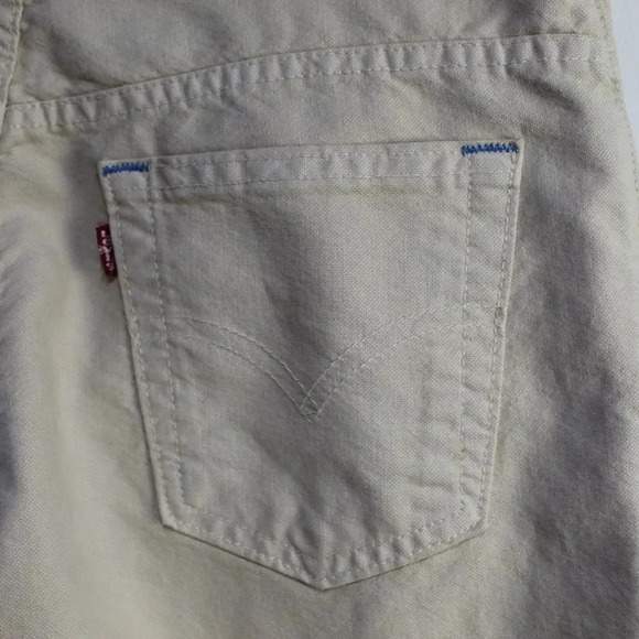 Levi's vintage 577loose fit kahki clam diggers size 8 - Picture 10 of 14